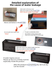 1 件 3D 仿真壁炉，带香味的芳香扩散器，USB 供电扩散器，空气净化器，带遥控器的加湿器 7 色夜灯，适用于办公室、客厅、卧室、汽车 - 多色 - 查看 12
