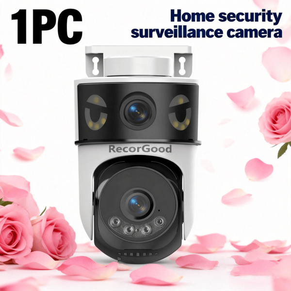 RecorGood Full-Color Night Vision, Sound & Light Alarm, One-Key Repelling, 2-Inch Compact Outdoor Ball Camera Shape, Horizontal & Vertical Rotation, Multi-Directional Patrol, TF Card & Cloud Storage Dual Storage, Passwordless Multi-User Sharing, High-Definition Video Quality, Two-Way Audio, Wired Connection Power Supply, Support IOS/Android Remote Viewing