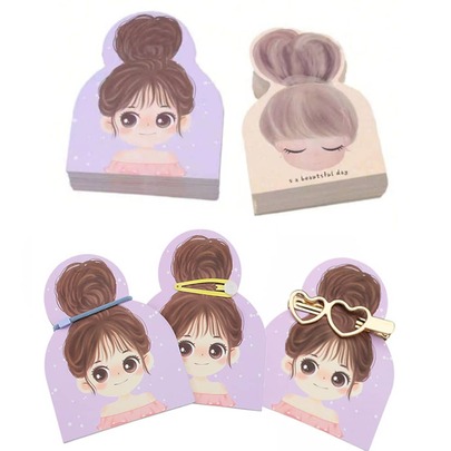 10/20/50pcs Personalized DIY Jewelry Display Cards, For Storing Hair Accessories, Hair Ties, Hair Clips, Hair Bands (Cards Only, No Hair Clips Included)