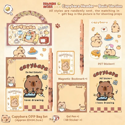 1 ชุด ชุดเครื่องเขียนลายการ์ตูน, ชุดของขวัญเครื่องเขียนมือถือสร้างสรรค์, ของขวัญเล็กๆ น่ารักสำหรับนักเรียน, เด็ก, ชุดอุปกรณ์การเรียน, ของขวัญสำหรับเด็ก