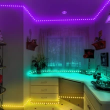 HBOWMDJIA 16ft-100ft Led Strip Lights For Room Decor, With 44-Key Remote And App Control, Change Color In Sync With Music, Timing Setting, Adjustable Brightness, Led Lights For Bedroom, Living Room, Game Rooms, Kitchen,TV Backlight, Halloween Party Decor, Christmas Gifts - 多色光 - 查看 10