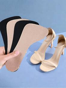 QKC 2pcs Women's Ultra-Thin Anti-Slip Cooling Insoles - Beige - View 1