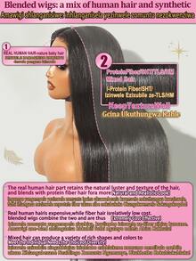 Wear Go Wigs 波浪卷发预剪13*4高清蕾丝闭合短款波波头无胶假发，180%真人发混纺，自然发际线，Remy预拔毛漂白发结，带婴儿发，姜橙色350色，10-36英寸 - S350 - 查看 5