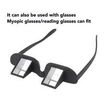 Gafas Prismáticas de 90 Grados para Leer Acostado - Lentes con Espejo Horizontal para Ver Televisión, Color Negro, Ideales para Lectura Cómoda - Negro - Ver 7