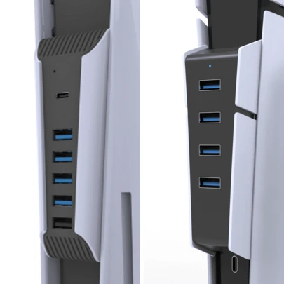 TOPWOLF موزع USB من توب وولف متوافق مع وحدة التحكم P5 و P5 SLIM و P5 PRO، 5 منافذ USB