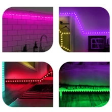 HBOWMDJIA 16ft-100ft Led Strip Lights For Room Decor, With 44-Key Remote And App Control, Change Color In Sync With Music, Timing Setting, Adjustable Brightness, Led Lights For Bedroom, Living Room, Game Rooms, Kitchen,TV Backlight, Halloween Party Decor, Christmas Gifts - 多色光 - 查看 11