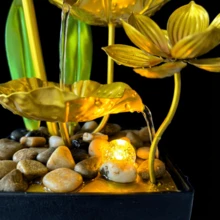 LUMIARTISAN USB LED Desktop Water Fountain | Relaxing White Noise & Zen Home Office Decor Gift - 009 - Xem 5