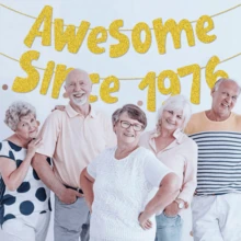 1Set,Gold "1996/1986/1976/1966/1956" Birthday Party DIY String Flash Banner, 30/40/50/60/70 Birthday Party Decoration,Glitter Gold 30th/40th/50th/60th/70th Birthday Banner,Funny 50th Birthday Decorations For Men Women 30 Years,Vintage Happy 40th Birthday Party Anniversary Supplies Gifts Ideas - Gold - View 8