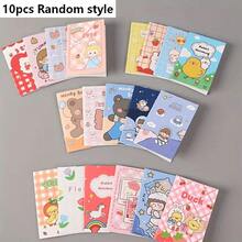 10/20pcs (Random Style) Cute Cartoon Mini Notebooks - Portable Diary Notebooks With Interesting Animal And Character Designs, Mixed Colors, Suitable For School Supplies, Prizes Or Gift Packaging, School Notebooks - Multicolor - View 8