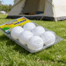Pelotas de Tenis de Mesa, 6 por Caja, Blancas y Amarillas, Caja de Alta Calidad de 6 Pelotas de Tenis de Mesa, Descuento en Blanco/Amarillo! Paquete de 6 Pelotas de Tenis de Mesa, 2 Colores (Blanco y Amarillo), Perfectas para Entrenamiento - Blanco - Ver 2