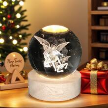 这款3D正义天使水晶球夜灯是情人节、感恩节、母亲节和其他节日的最佳礼物。它象征着正义和希望，也是一份精美的生日礼物。 - 彩色 - 查看 4