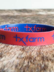 Country Texas Silicone Bracelet Double Blue And Red - Màu xanh lam - Xem 4