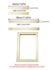 DIY Frame Kit, Canvas/Oil Painting Frame Set, Self-Installation Or Pre-Assembled, For Home Room And Office Decor, Christmas & Valentine's Day Gifts - Apricot - View 8