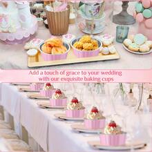 20个/10套加厚烘焙蛋糕锡箔杯，空气炸锅专用蛋糕杯，粉色和蓝色带盖一次性布丁锡箔杯，纸杯蛋糕布丁甜点容器，适用于节日、主题派对、婚礼、生日、家庭烘焙、聚会、宴会 - 彩色 - 查看 4