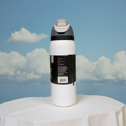 Owal-A 32oz Stainless Steel Insulated Water Bottle - Leak-Proof Sports Water Bottle With Dual-Function Spout Lid, Flip-Up Straw And Wide Mouth Design - Keeps Drinks Hot/Cold For 24 Hours - Great For Fitness, Travel And Everyday Use