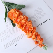 85厘米人造紫罗兰仿真丝花，带叶子，适用于花瓶插花、婚礼摄影道具、仿真花束 - 彩色 - 查看 12