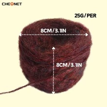 CHEONET-Colorful Shiny Mohair Blend Yarn, Colorful Shiny Thread, For Knitted Sweaters, Vests, Cushions And Other Crafts