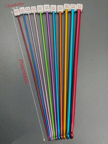 2.0-8.0mm Colorful Afghan Crochet Hooks (Flexible Multicolor, Random Hook Color), 11pcs Different Sizes, 10.63 Inch Length, Suitable For Crochet Art Beginners - Multicolor - View 9