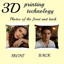 1pc Double-Sided Printed Rose & Heart Shape Customized Text/Photo Throw Pillow Cover, Soft Plush Fabric, Washable Zipper Design, Suitable For Valentine's Day, Anniversary, Wedding Gift (Inner Cushion Not Included), Romantic Personalized Pillow, Modern Style, No Power Required - LOVE - View 8