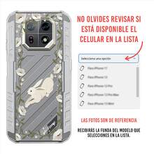 INSTACASE Funda Compatible con Ulefone Conejo Flores Mascotas Carcasa Para Mujer, Case Antigolpes TPU. - transparente - Ver 5