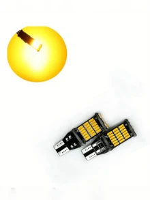 2pcs LED T15 W16W 921 912 T16 902 LED Bulbs, For Car Backup Reverse Light Replacement, White & Yellow, 12V