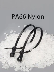 100 Pcs Nylon Fixed Head Ties, Industrial Ties, High-Strength, Wear-Resistant, Heavy-Duty Fixed Head Ties - 100 Strips/pack - View 7