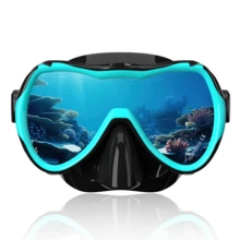 Full Face Snorkel Mask, Diving Goggles, Tempered Glass Diving Mask, Adult & Teen Swimming Goggles With Nose Cover, Suitable For Diving, Snorkeling, Swimming - Multicolor - View 11