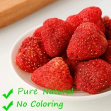 ULTHMOK Freeze Whole Strawberry 4Oz No Additives Pure Natural Strawberry Snacks Dried Fruit - WHOLE FREEZE STRAWBERRY - 4 Oz - View 4