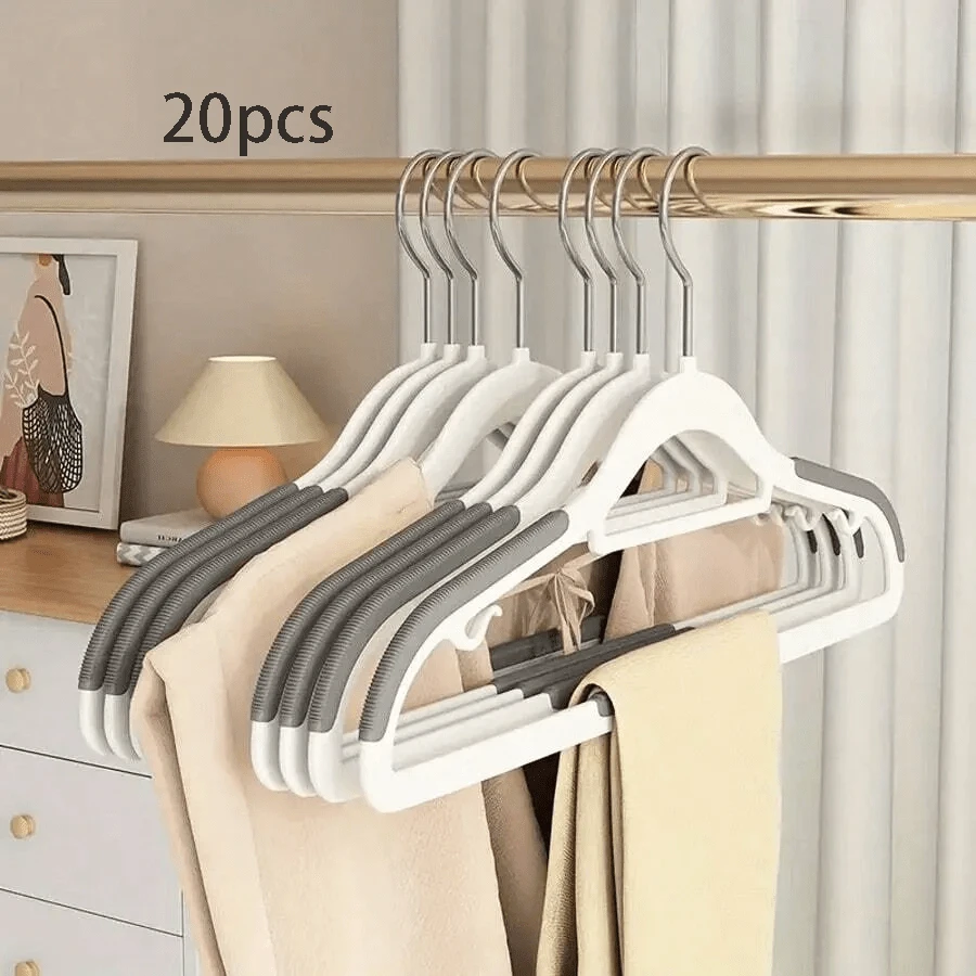10pcs Non-Slip Clothes Hangers, Heavy Duty Durable Hangers For Home Clothing Drying And Storage Organization, Suitable For Bedroom, Bathroom, Household - Multicolor - View 17