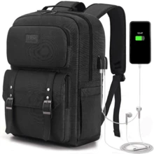 Mochila para Laptop portátil impermeable con múltiples bolsillos diseño unisex para viajes y negocios tela duradera y resistente ideal para estudiantes y profesionales que buscan comodidad y estilo - Verde claro - Ver 12