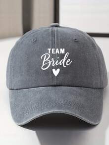 1pc Retro Washed Soft Top Brimmed Baseball Cap, Unisex Vintage Print Hat For Outdoor, Daily Wear And Outfit Matching