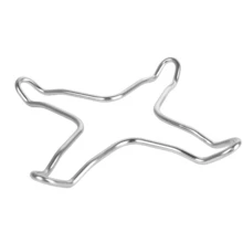 Soporte auxiliar para estufa de gas, soporte de acero inoxidable resistente a altas temperaturas para olla pequeña, cafetera moka, jarra de leche, utensilios de cocina mini, accesorio de cocina, soporte multiusos para wok para estabilizar sartenes pequeñas & aislamiento térmico para uso diario en la cocina - Multicolor - Ver 11