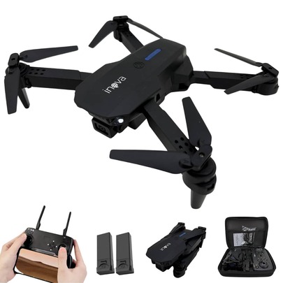Drone Aircraft Câmera Full HD 4K 2.4GHz Dobrável com GPS e Sensor de Movimento