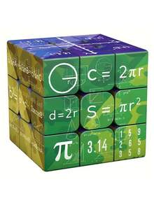 2pcs Creative Square Math Magic Cube, Interesting 3x3 Letter Puzzle Cube, Stress Relief Toy - Multicolor - View 3