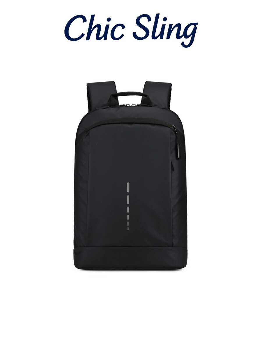 Lightweight Waterproof Fashionable Casual Backpack For Men - Black - View 1