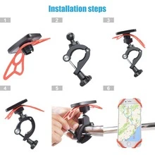 EXELQ Universal Magnetic Phone Mount, Bike/Motorcycle Handlebar-Specific, Compatible With Phones & GPS, Quick-Release Design - Black - View 6