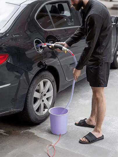 Manual Siphon Pump For Gasoline , No Electricity Needed, Portable Hand-Powered Fuel Transfer Pump For Cars, Trucks, Motorcycles, Boats, RVs, Campers, Fishing Tanks - Durable Rubber Construction, Easy To Use, Fuel Transfer Pump, Vehicle Fuel Pump, Compact Design, Sturdy Construction, Fuel Filter For Car, Fuel Siphon, Syphon