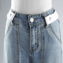 1pc Men's Casual Elastic Waist Belt, Solid Color, All Season - Multicolor - View 6