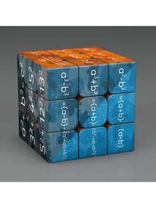 2pcs Creative Square Math Magic Cube, Interesting 3x3 Letter Puzzle Cube, Stress Relief Toy - Multicolor - View 5