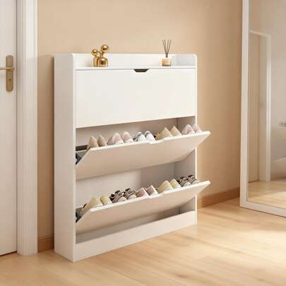Mueble Zapatero Organizador Moderno 3 Nivel 120x80x17cm