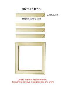 DIY Frame Kit, Canvas/Oil Painting Frame Set, Self-Installation Or Pre-Assembled, For Home Room And Office Decor, Christmas & Valentine's Day Gifts - Apricot - View 10