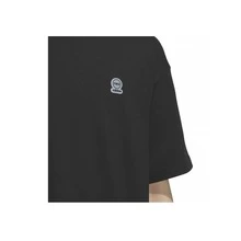 Adidas Solid Color Logo Loose Round Neck Short Sleeve T-Shirt Black Tops Men - Nhiều màu - Xem 4
