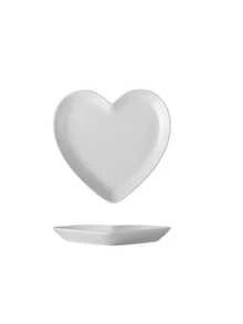 1pc Heart-Shaped Ceramic Tableware, High-Quality Asymmetric White Porcelain Beautiful Bowl, Dessert/Cake Plate, Yogurt & Oatmeal Bowl, Elegant Serving Dishware For Guests, Suitable For Valentine's Day Dates, Cafes, Cake Shops, Birthday Parties, And Other Occasions - Multicolor - View 10