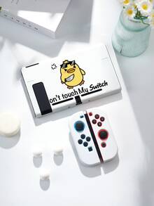 1 chiếc ốp bảo vệ hình vịt dễ thương "Đừng chạm vào máy Switch của tôi", phù hợp với 2 (2025), Switch NS/Switch OLED/Lite, phụ kiện máy chơi game Switch, túi đựng, vỏ bảo vệ Switch, đế có khe cắm thẻ, quà tặng lãng mạn cho người chơi Switch. - Nhiều màu - Xem 6