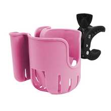 1PC Black & Grey & Pink ABS Universal 2-In-1 Cup & Phone Holder , Compatible With Most Strollers, Bikes, And Mobility Aids - Multicolor - View 9