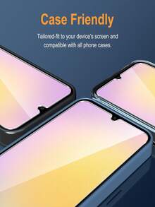 Shockproof Tempered Glass Screen Protector 5pcs High Definition Tempered Glass Screen Protector Compatible With Samsung Galaxy S26 S25 S24 / 17 16 Honor 15T Poco Note 15 Full Coverage 9H Hardness Anti-Fingerprint Spring Gift - Clear - View 9