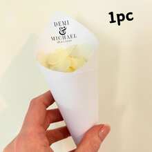 Bộ 30/50/100 chiếc khuôn hình nón rắc hoa giấy tùy chỉnh - Khuôn hình nón có thể chỉnh sửa và in được để rắc gạo, cánh hoa, hoa giấy, trang trí lễ rước dâu tự làm, Ngày Valentine, Đám cưới, Quà tặng đám cưới, Quà tặng phù dâu, Giáng sinh, Lễ Tạ ơn, Năm mới, Trang trí tiệc. - Nhiều màu - Xem 9