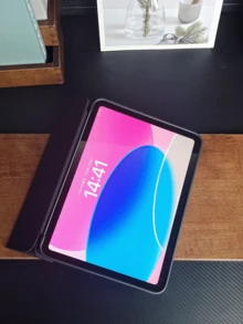 Funda protectora con diseño de oso negro y arco, adecuada para iPad 10.2", iPad Pro 11" (2021/2020/10a generación), iPad Mini 4/5/6, Galaxy Tab A8 10.5" (2022), con ranura para lápiz, anti-caída, soporte para tableta - Negro - Ver 5