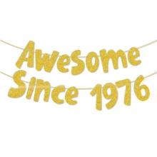 1Set,Gold "1996/1986/1976/1966/1956" Birthday Party DIY String Flash Banner, 30/40/50/60/70 Birthday Party Decoration,Glitter Gold 30th/40th/50th/60th/70th Birthday Banner,Funny 50th Birthday Decorations For Men Women 30 Years,Vintage Happy 40th Birthday Party Anniversary Supplies Gifts Ideas - Gold - View 14