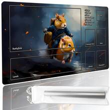 Alfombrilla de juego con diseño de anime lindo - Portátil con bolsa de almacenamiento, alfombrilla de juego de tela adecuada para juegos de cartas (MTG), alfombrilla de mesa, regalo de jugador, fiesta de Halloween y Navidad, regalo de Navidad - A15 - Ver 7